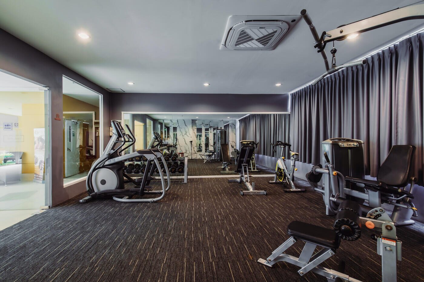 Fitness centre at Elite Suites Patong